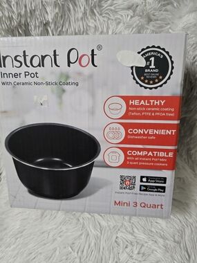 Instant Pot Mini 3-Quart Replacement Inner Pot - Black